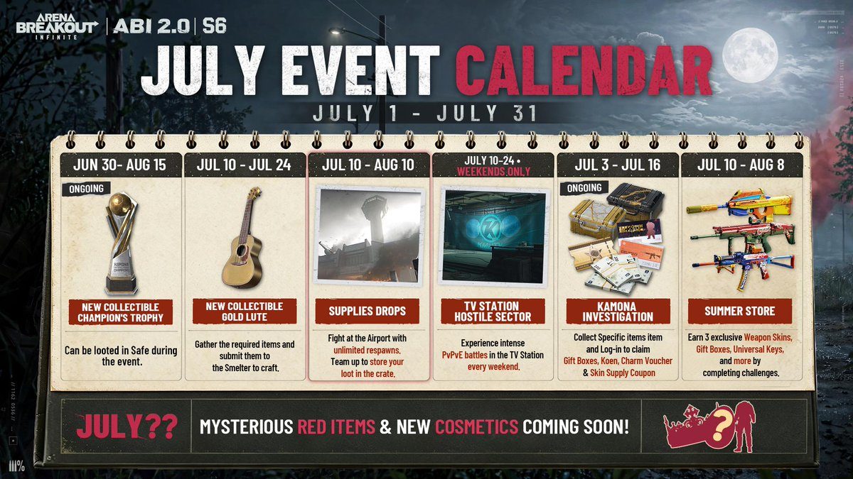 Hostile Sector TV Station and Supply Drops: The July Event Guide